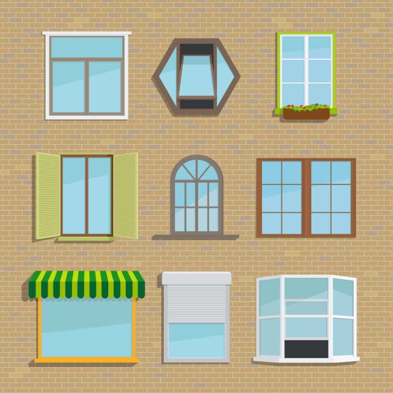 Many Different kinds of windows