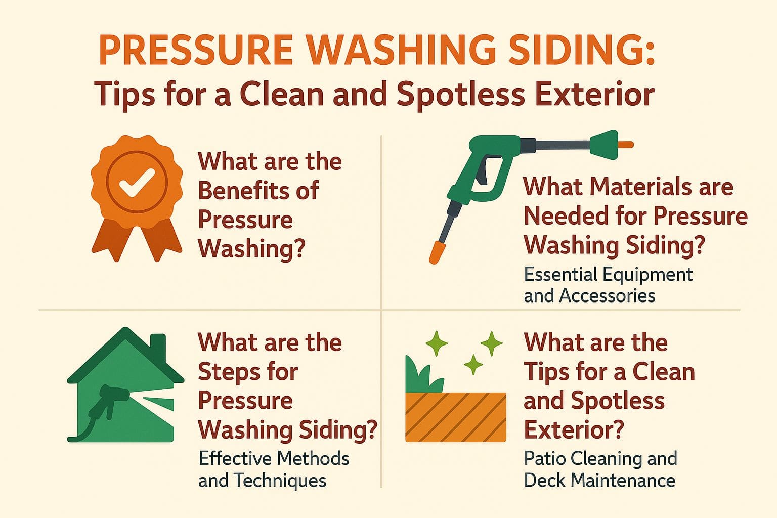 How to Pressure Wash Siding