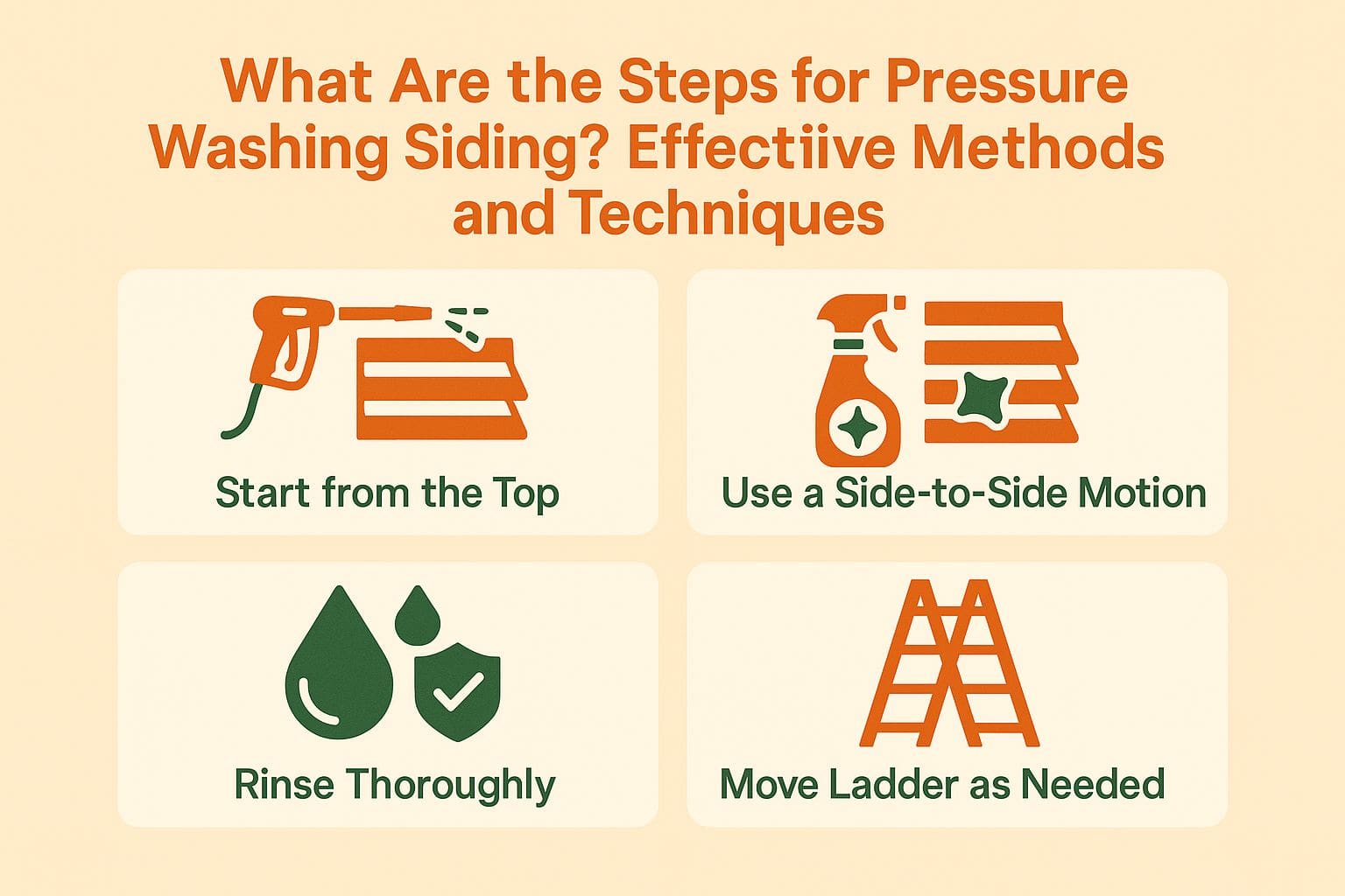 Steps for Pressure Washing Siding Steps for Pressure Washing Siding