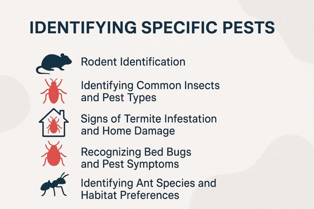Identifying Specific Pests Identifying Specific Pests