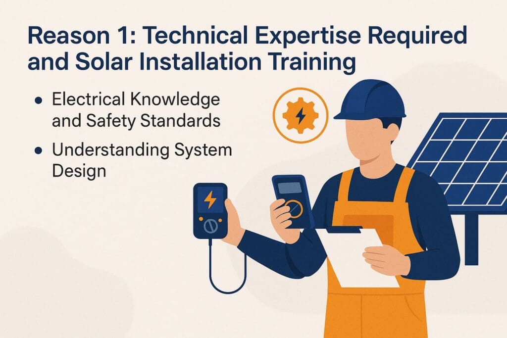 Reason 1: Technical Expertise Required and Solar Installation Training