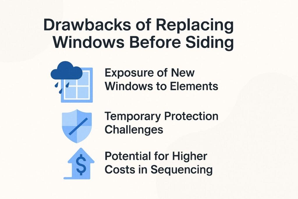 Drawbacks of Replacing Windows Before Siding Drawbacks of Replacing Windows Before Siding