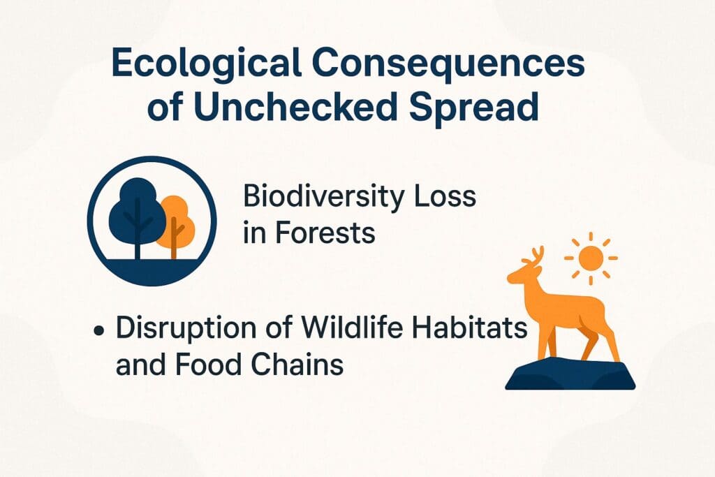 Ecological Consequences of Unchecked Spread and Inaction Consequences